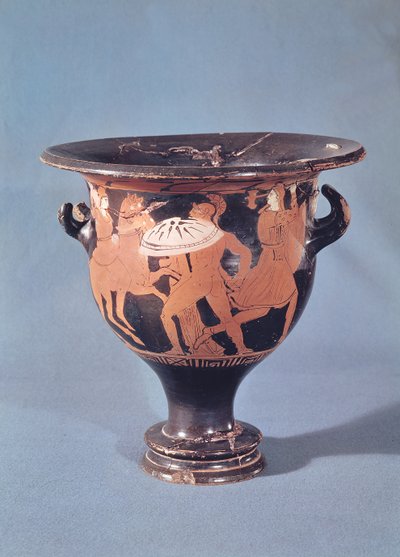 The Kertch Krater Depicting a Hoplite Fighting Two Amazons by Greek